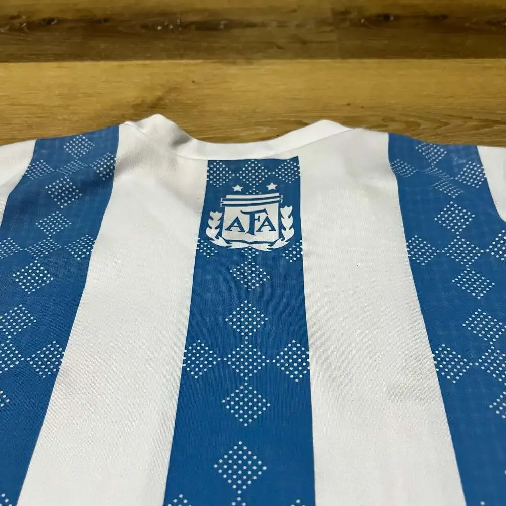 Vintage Style Argentina Home Soccer Jersey
